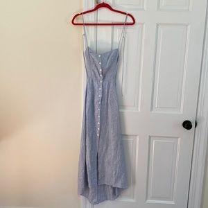 Reformation linen dress size 4 , fits a size 2 too